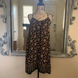 Flower Black Dress